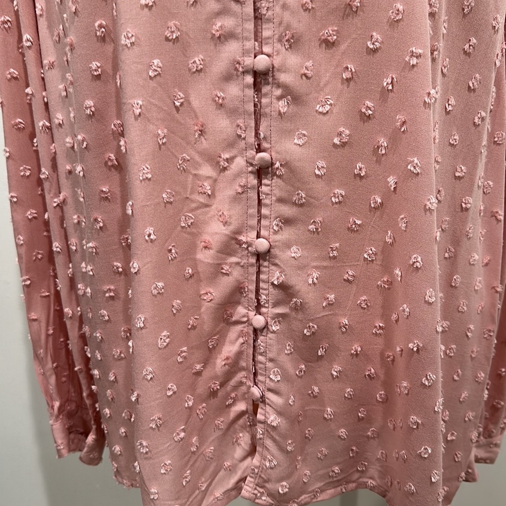 LOFT Clip Bow Blouse Size L - Picture 4 of 11